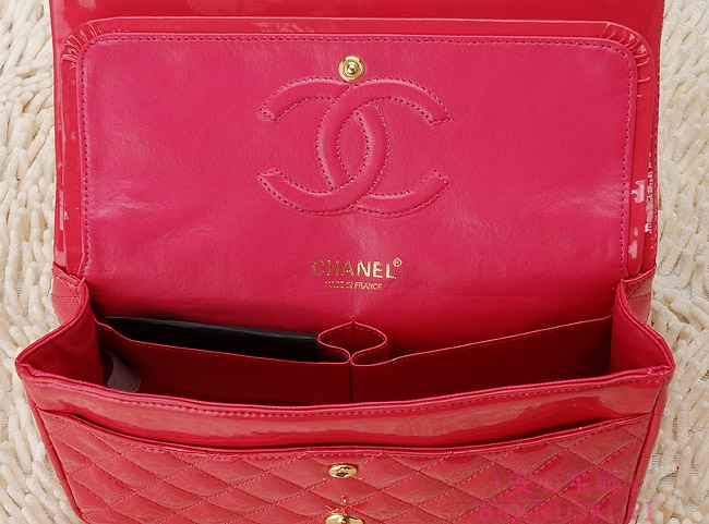CHANEL/シャネル 金具付きチェーンショルダーバッグ ピンク×シルバー金具 /ゴールド金具 CH042107