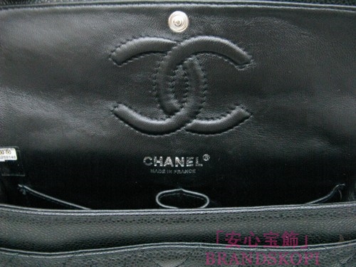 CHANEL/シャネル 金具付きチェーンショルダーバッグ 黑×シルバー金具 /ゴールド金具 CH042104