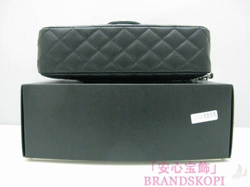 CHANEL/シャネル 金具付きチェーンショルダーバッグ 黑×シルバー金具 /ゴールド金具 CH042104