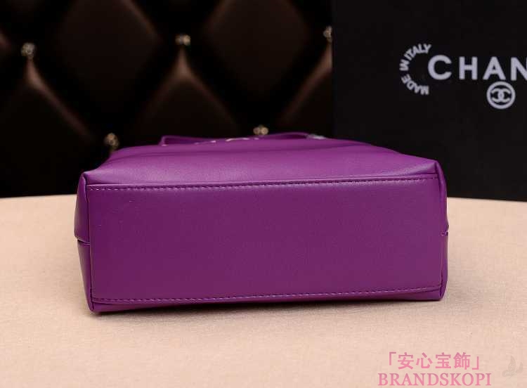 2014春夏新作新品 シャネル トートバッグ/パープル/レザー(金具:ゴールド) A69960 Violet