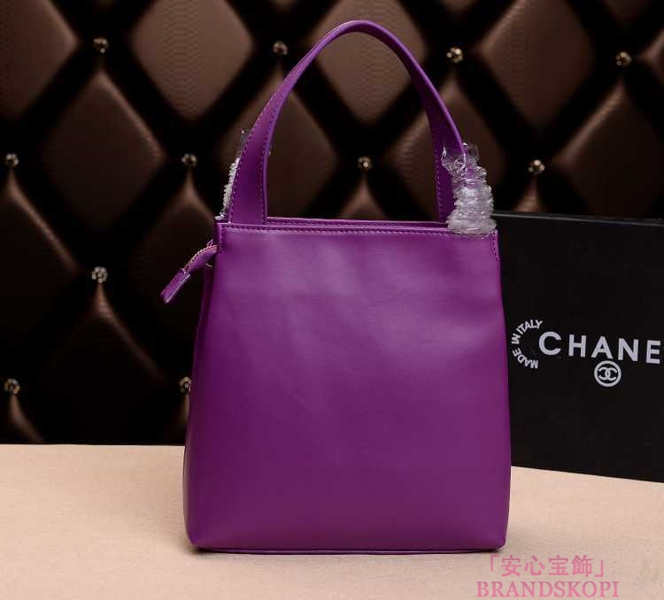 2014春夏新作新品 シャネル トートバッグ/パープル/レザー(金具:ゴールド) A69960 Violet