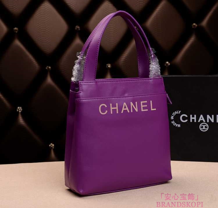 2014春夏新作新品 シャネル トートバッグ/パープル/レザー(金具:ゴールド) A69960 Violet