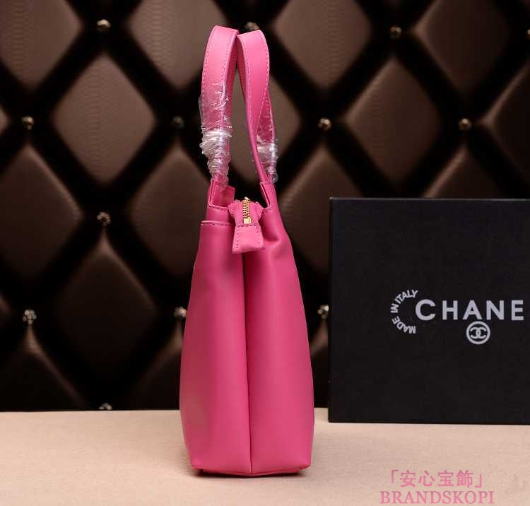 2014春夏新作新品 シャネル トートバッグ/ピンク/レザー(金具:ゴールド) A69960 Pink