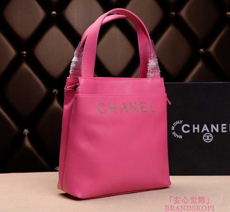 2014春夏新作新品 シャネル トートバッグ/ピンク/レザー(金具:ゴールド) A69960 Pink