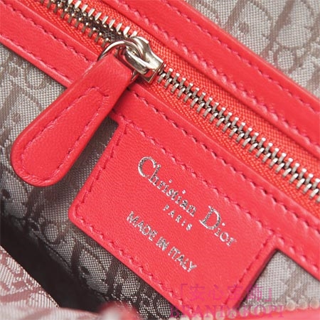 クリスチャンディオール/Christian Dior/ ロゴチャーム付きハンドバッグ(２ＷＡＹ仕様)/レディディオール /ゼラニウムレッドcal4451 271
