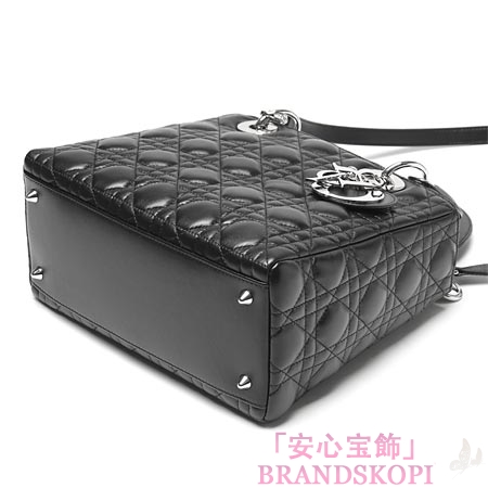 クリスチャンディオール/Christian Dior/ ロゴチャーム付きハンドバッグ(２ＷＡＹ仕様)/レディディオール /ブラックcal4451 no