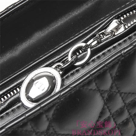 クリスチャンディオール/Christian Dior/ ロゴチャーム付きハンドバッグ(２ＷＡＹ仕様)/レディディオール /ブラックcal4451 no