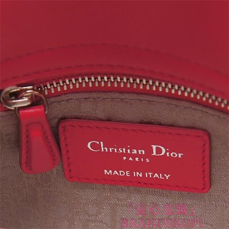 クリスチャンディオール/Christian Dior/ ロゴチャーム付きハンドバッグ(２ＷＡＹ仕様)/LADY DIOR レディディオール /ゼラニウムcal44501 m271