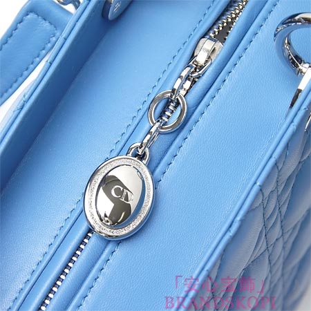 クリスチャンディオール/Christian Dior/ ロゴチャーム付きハンドバッグ(２ＷＡＹ仕様)/Lady Dior/レディディオール /クリアコバルトブルーcal44551 594