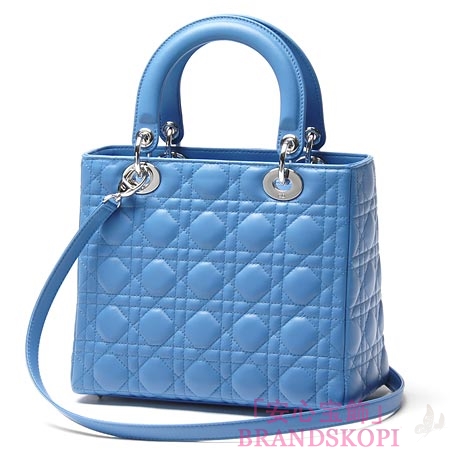 クリスチャンディオール/Christian Dior/ ロゴチャーム付きハンドバッグ(２ＷＡＹ仕様)/Lady Dior/レディディオール /クリアコバルトブルーcal44551 594
