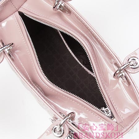 クリスチャンディオール/Christian Dior/ ロゴチャーム付きハンドバッグ(２ＷＡＹ仕様)/LADY DIOR レディディオール /オールドローズvrb44551 m424