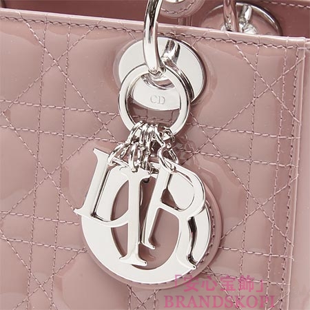 クリスチャンディオール/Christian Dior/ ロゴチャーム付きハンドバッグ(２ＷＡＹ仕様)/LADY DIOR レディディオール /オールドローズvrb44551 m424