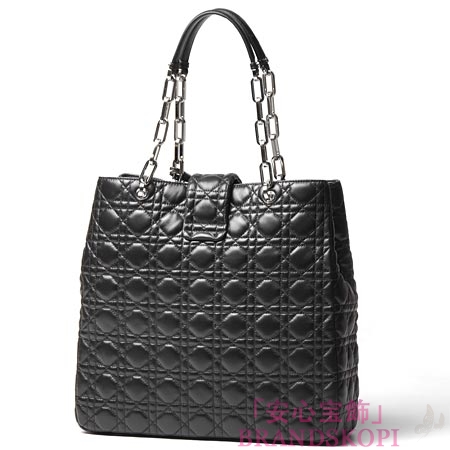 クリスチャンディオール/Christian Dior/ レザーハンドバッグ/NEW LOCK /ブラックm9813pssq 900