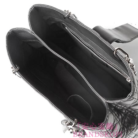 クリスチャンディオール/Christian Dior/ レザーハンドバッグ/NEW LOCK /ブラックm9813pssq 900