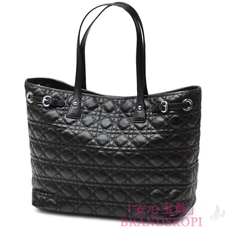 クリスチャンディオール/Christian Dior /トートバッグ レディ･ディオール Panarea /ブラックm1017 ppcd m900 aw