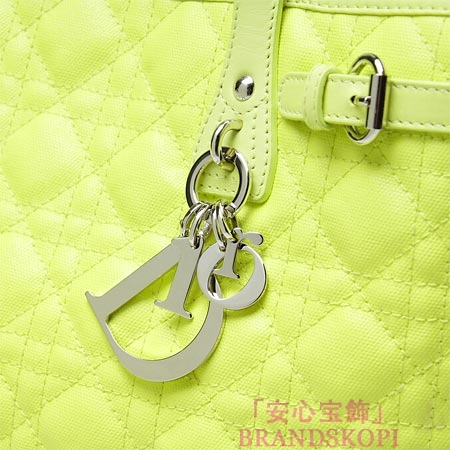 クリスチャンディオール/Christian Dior/ トートバッグ/PANAREA/パナレア /シャーベットイエローm1010ppcd 249u
