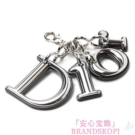クリスチャンディオール/Christian Dior/ ロゴチャーム付き ラウンドファスナー 長財布/TUTTI/トゥッティ /ブラックs0047 pvdc 900