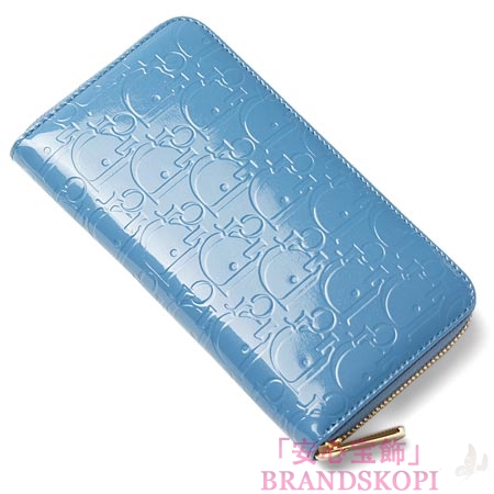 クリスチャンディオール/Christian Dior/ ラウンドジップ長財布[小銭入れ付き]/Voyageur /クリアコバルトブルーs0047gepc 597u