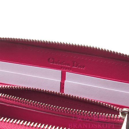 クリスチャン ディオール/Christian Dior/ ラウンドファスナー 長財布[小銭入れ付き]/TUTTI/トゥッティ /フューシャピンクs0047 pvdc 542