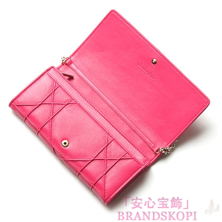 クリスチャンディオール/Christian Dior/ 長財布[チェーン/小銭入れ付き]/GRANVILLE /FUCHSIA  s0060oabn 431