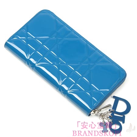 クリスチャンディオール/Christian Dior/ ラウンドファスナー 長財布[小銭入れ付き]/TUTTI DIOR /Bleu s0047 pvdc 503