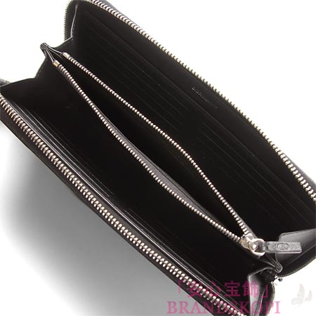 ディオールオム/Dior HOMME/ ラウンドファスナー 長財布[小銭入れ付き] /BLACK 2bkbc021vea 900