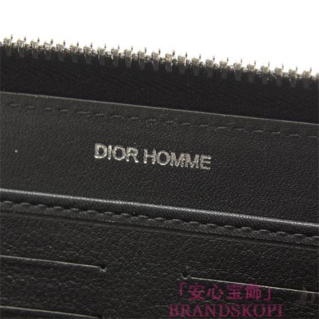 ディオールオム/Dior HOMME/ ラウンドファスナー 長財布[小銭入れ付き] /BLACK 2bkbc021vea 900