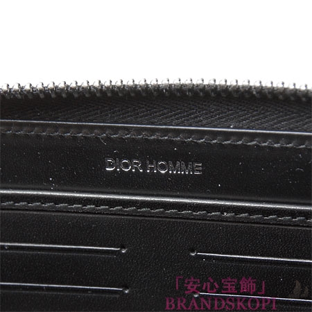 ディオールオム/Dior HOMME/ ラウンドファスナー 長財布[小銭入れ付き] /Noir  2dlbc021 dnn 900