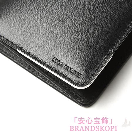 ディオールオム/Dior HOMME/ 長財布[小銭入れ付き]/WALLET ZIPPED COIN PURSE /Black/Grey 2mcbc002 bux h968
