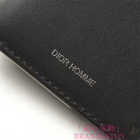 ディオールオム/Dior HOMME/ 長財布[小銭入れ付き]/WALLET ZIPPED COIN PURSE /Black/Grey 2mcbc002 bux h968