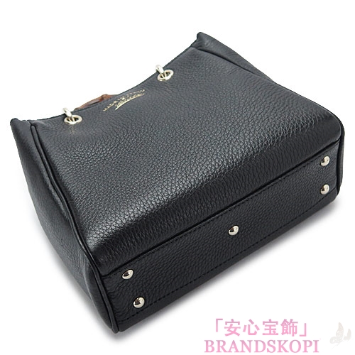 グッチ ハンドバッグ GUCCI 2WAY ショルダーバッグ BORSA BAMBOO SHOPPER/バンブー レザー ブラック 368823 A7M0G 1000