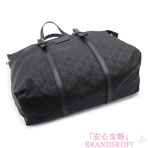 グッチ トートバッグ GUCCI 2WAY ショルダーバッグ 『2016年春夏新作』グッチシマライト GG柄 ナイロン ブラック 387067 KQF1N 1000
