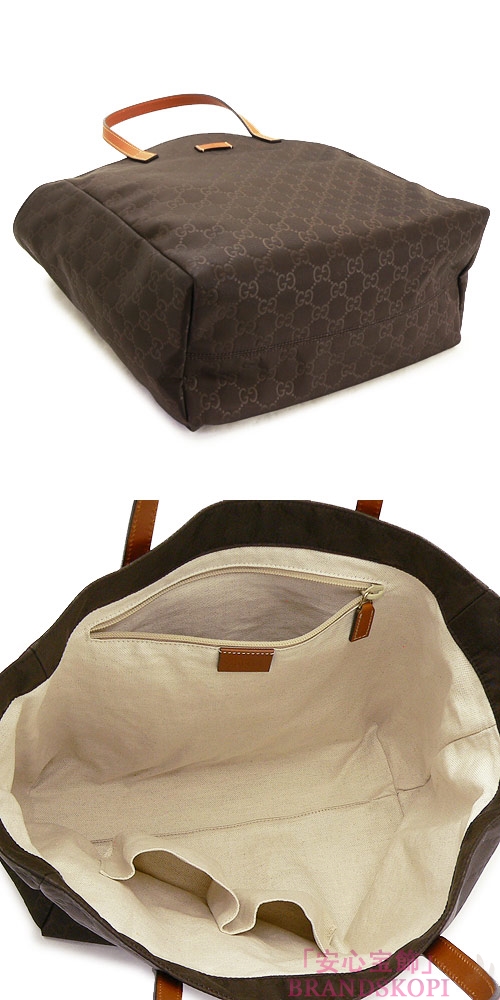 グッチ トートバッグ GUCCI バッグ メンズ/ TOTES GG柄 グッチ シマ ナイロン ダークブラウン 282439 KBT1G 2174