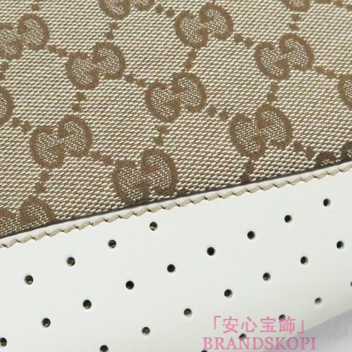 グッチ ショルダーバッグ GUCCI メッセンジャーバッグ GG柄キャンバス ベージュ×オフホワイト 145857 FW99R 9761/PK2