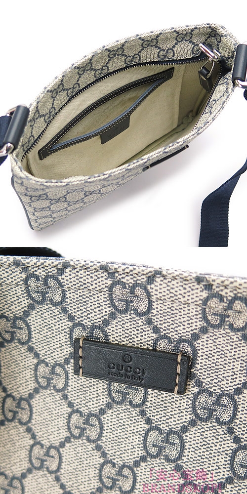 グッチ ショルダーバッグ GUCCI バッグ JOY/ジョイ GGプラス/PVC ベージュ×ネイビー 201538 KGDIN 4075