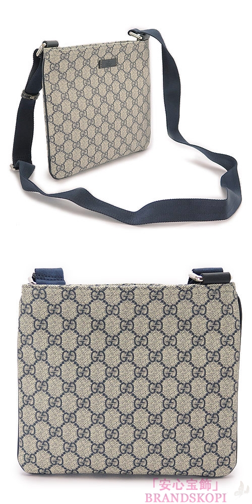 グッチ ショルダーバッグ GUCCI バッグ JOY/ジョイ GGプラス/PVC ベージュ×ネイビー 201538 KGDIN 4075
