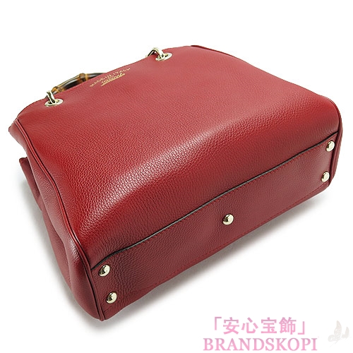 グッチ トートバッグ GUCCI 2WAY ショルダーバッグ BORSA BAMBOO SHOPPER/バンブー レザー ダークレッド 336032 A7M0G 6227