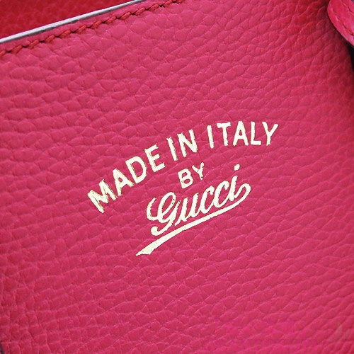 グッチ ハンドバッグ GUCCI 2WAYショルダーバッグ 『2016年春夏新作』BAMBOO SHOPPER/バンブーショッパー バイカラー レザー フューシャピンク×サンオレンジ 368823 A7MDG 5664