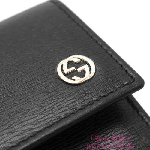 グッチ 長財布 GUCCI 財布 二つ折り BETTY SHANGAI/ベティ レザー ブラック 309702 ARU0G 1000