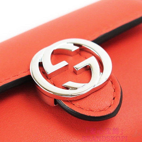 グッチ キーケース GUCCI 6連キーケース GUCCI ICON/グッチアイコン インターロッキングG オレンジ 369673 AP00N 6525