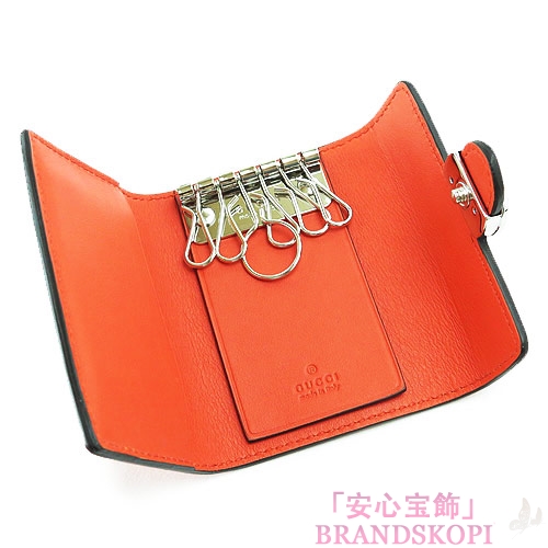 グッチ キーケース GUCCI 6連キーケース GUCCI ICON/グッチアイコン インターロッキングG オレンジ 369673 AP00N 6525