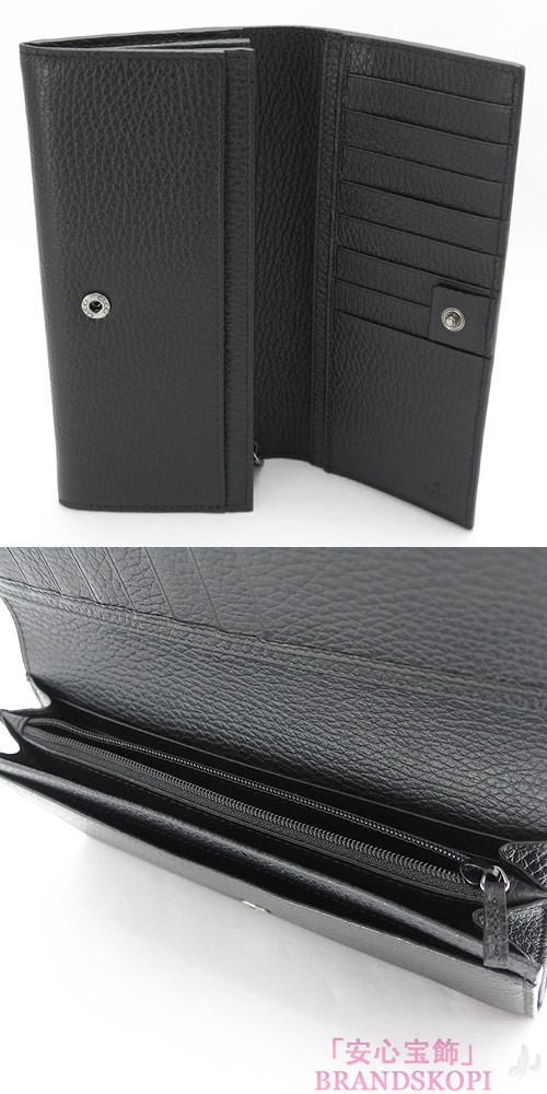 グッチ 長財布 グッチ GUCCI 財布 二つ折り DOLLAR CALF/ドーラーカーフ メタルタグ レザー ブラック 352352 CAO0N 1000