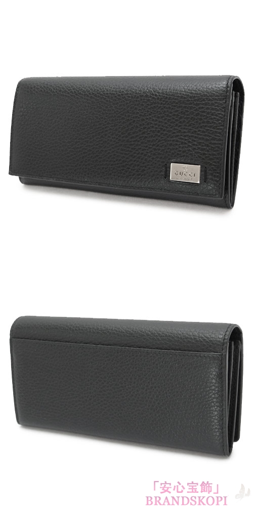グッチ 長財布 グッチ GUCCI 財布 二つ折り DOLLAR CALF/ドーラーカーフ メタルタグ レザー ブラック 352352 CAO0N 1000