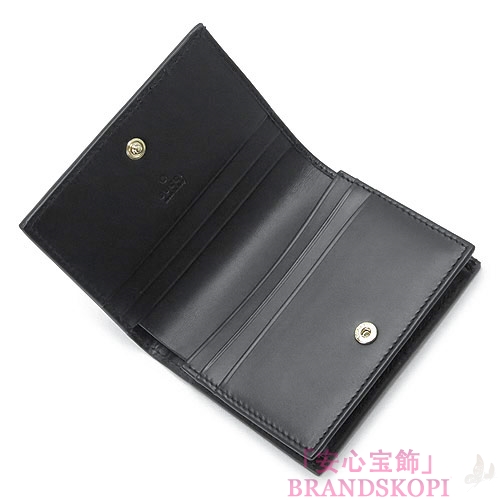 グッチ カードケース GUCCI 名刺入れ 『2016年春夏新作』BOWY/ボウイ リボン GG柄 型押しレザー ブラック 406924 CWC1G 1000
