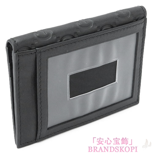 グッチ カードケース GUCCI パスケース グッチシマ/GG柄レザー ブラック 146231 A0V1R 1000