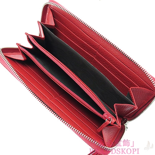 グッチ 長財布 GUCCI 財布 ラウンドファスナー TASSEL/タッセル バンブー レザー レッド 307984 A7M0N 6523