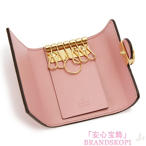 グッチ キーケース GUCCI 6連キーケース 『2016年春夏新作』 GUCCI ICON/グッチアイコン インターロッキングG レザー ライトピンク 369673 CWC1G 58083...