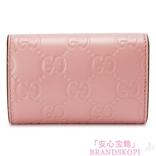グッチ キーケース GUCCI 6連キーケース 『2016年春夏新作』 GUCCI ICON/グッチアイコン インターロッキングG レザー ライトピンク 369673 CWC1G 58083...