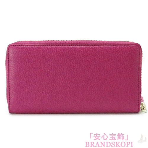 グッチ 長財布 GUCCI ラウンドファスナー 『2016年春夏新作』SOHO CELLARIUS/ソーホー レザー タッセル フューシャピンク 308004 A7M0G 5523