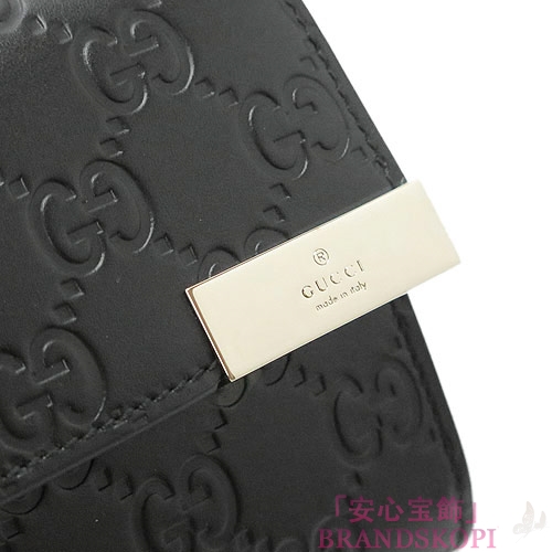 グッチ 長財布 GUCCI 財布 二つ折りフラップ 『2016年春夏新作』 DICE/ダイス GG柄レザー グッチシマ ブラック 291099 CWC1G 1000